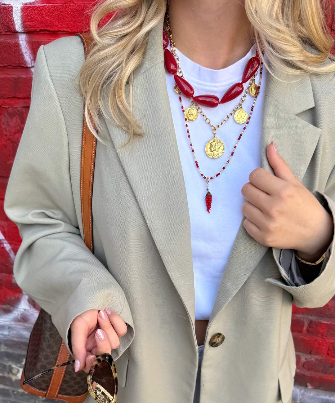 Muse Necklace Red