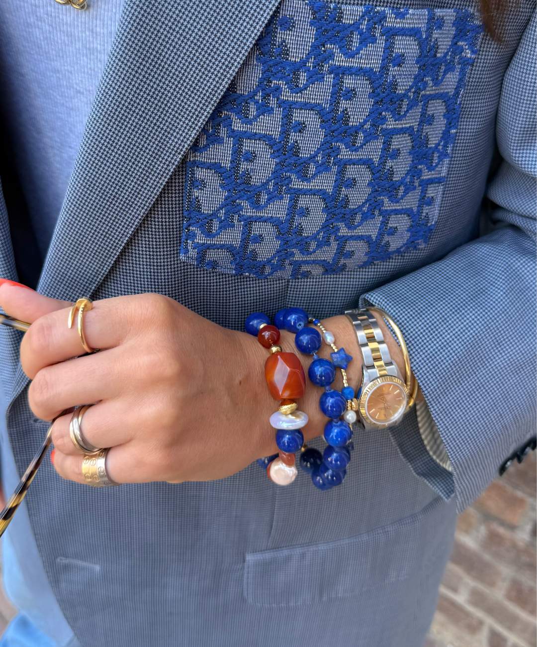 Navy Bold Bracelet