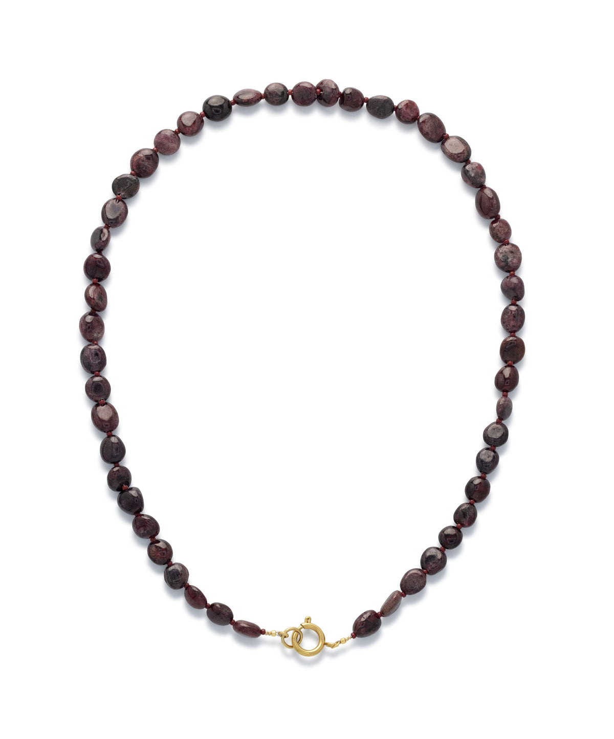 8 - Garnet Stone Ketting