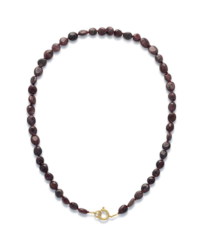 8 - Garnet Stone Ketting
