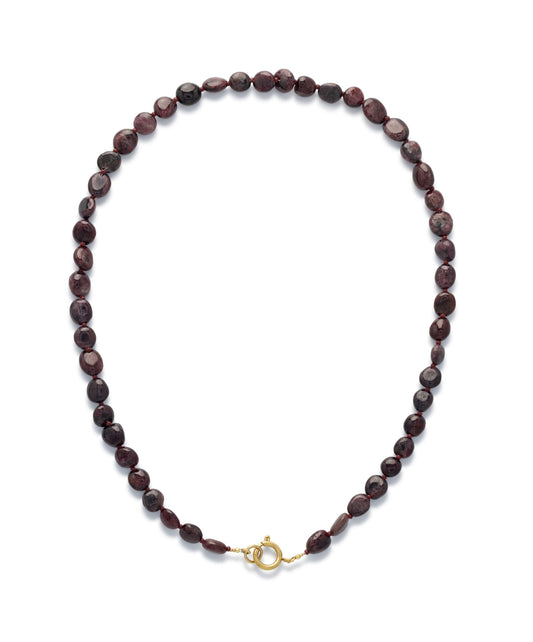 8 - Garnet Stone Ketting