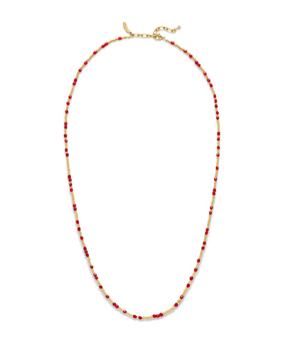 Halo Necklace Red