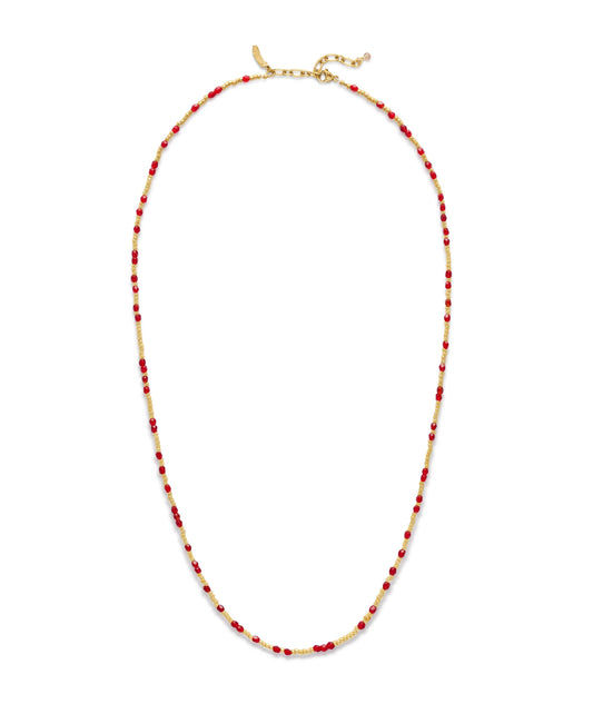 Halo Necklace Red