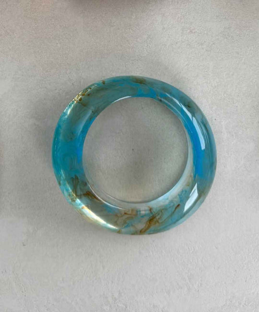 blauw met goud bangle