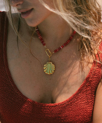 Golden Scallop Charm