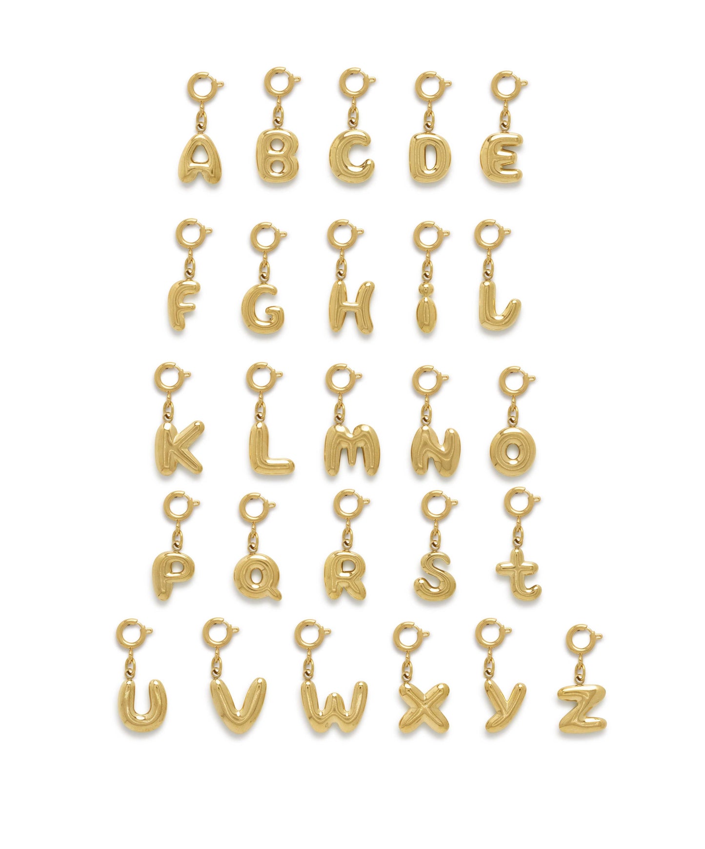 Bubble Letter Charm