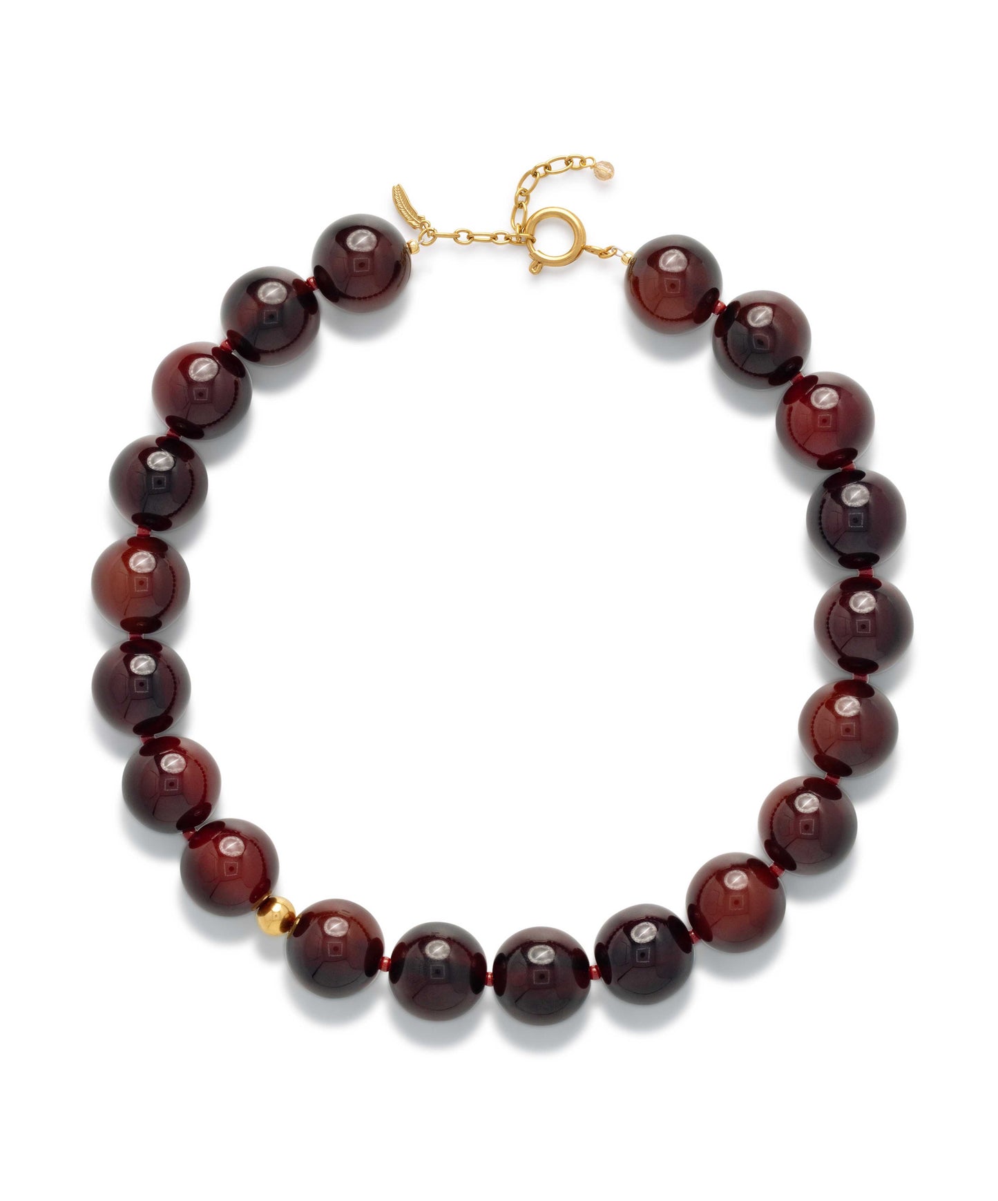 Nova Necklace Burgundy